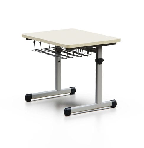 Contemporary classroom table - QUAR - Mirplay Objektmöbel - MDF / powder-coated steel base / rectangular