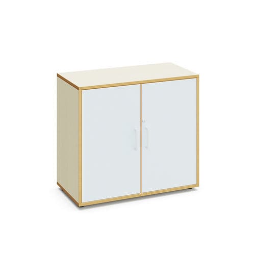 Low filing cabinet - Ada - Mirplay Objektmöbel - maple / with hinged door / contemporary