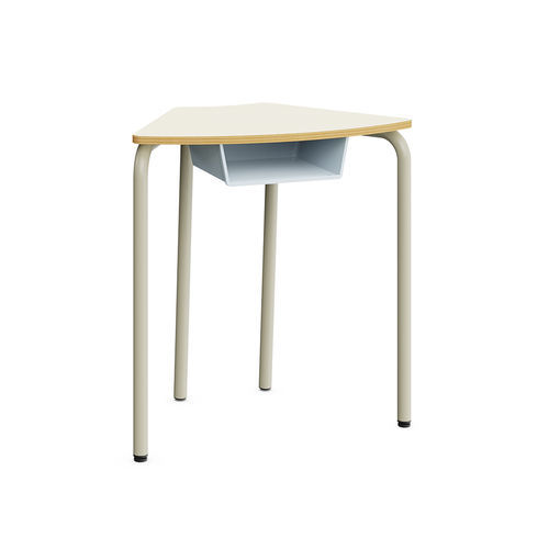 Contemporary classroom table - Hexa - Mirplay Objektmöbel - melamine / metal base / with drawer