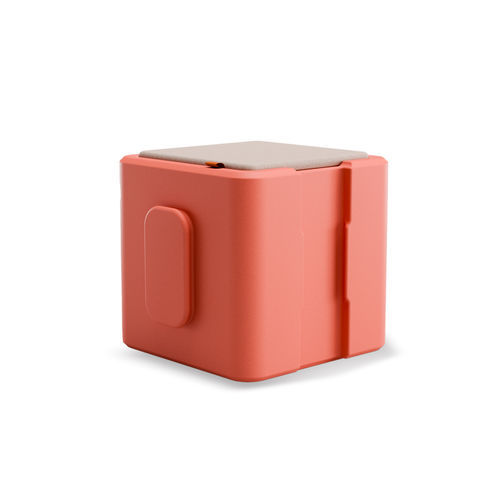 Contemporary pouf - Pie - Mirplay Objektmöbel - wooden / high-density polyethylene (HDPE) / square