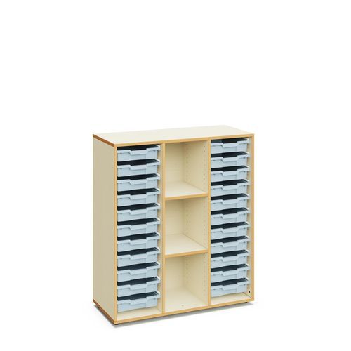 Floor-standing storage cabinet - Blair - Mirplay Objektmöbel - with legs / for the learning sector / for school