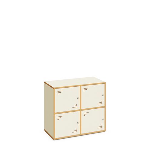 Plywood locker - LOCKY - Mirplay Objektmöbel - maple / metal / with handle