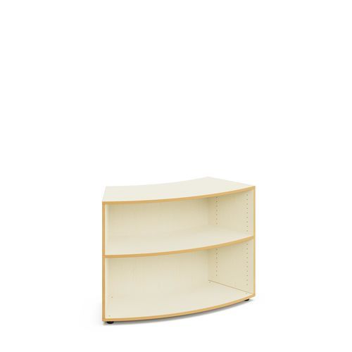 Free-standing bookcase - Marie - Mirplay Objektmöbel - low / on casters / for school