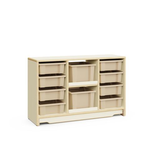 Kindergarten shelving - Pine - Mirplay Objektmöbel - nursery / for school / light-duty