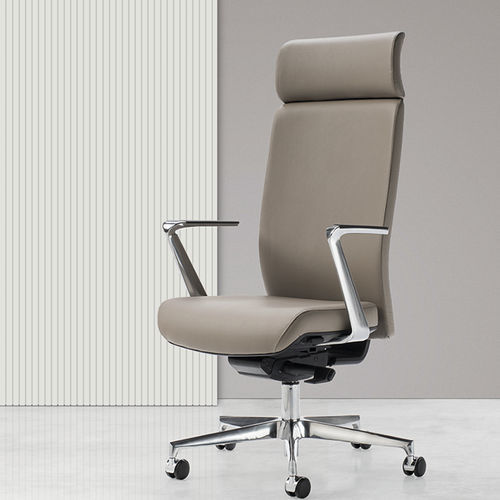 Contemporary executive chair - GLAMOUR - Gierre Sedute - leather / fabric / rubber