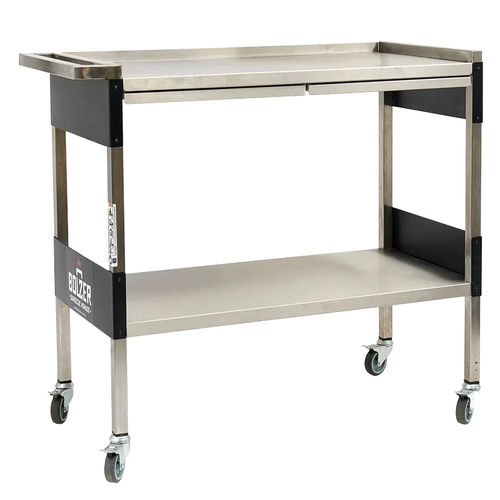 Barbecue trolley - Bolzer - commercial / stainless steel