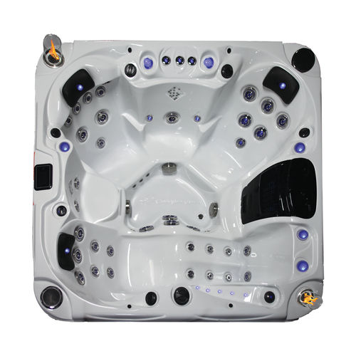 Above-ground hot tub - Nebula - Catalina Spas - square / 5-person / wooden
