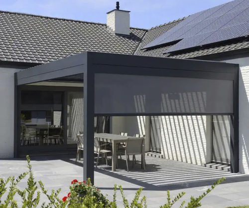 Self-supporting pergola - EZ Cover™ Roller Blind - Catalina Spas - polyester / PVC / aluminum
