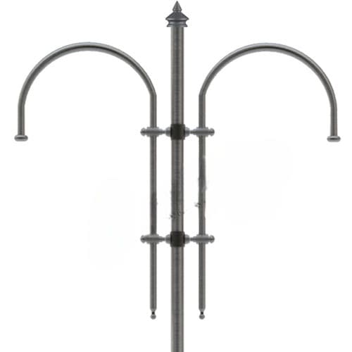 Galvanized iron lamp post arm - COD 342 /A - EUROCOM SRL