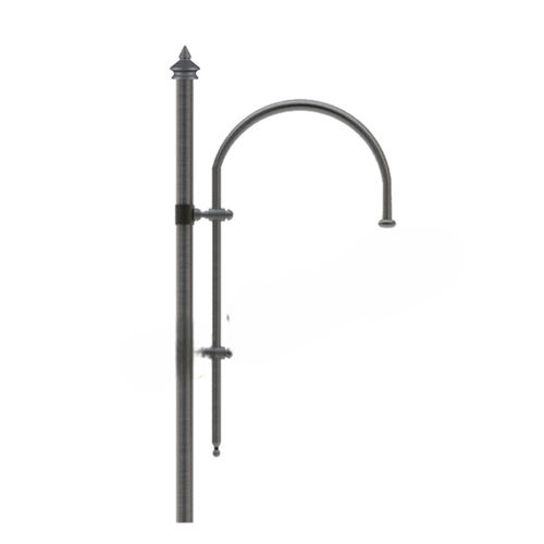 Galvanized iron lamp post arm - COD 340 - EUROCOM SRL