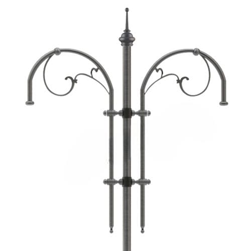 Galvanized iron lamp post arm - COD 353 - EUROCOM SRL