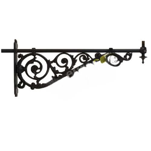 Galvanized iron lamp post arm - COD 400/A - EUROCOM SRL