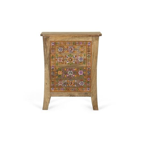 Traditional bedside table - 1800 - Giner y Colomer - wooden / wooden base / vertical