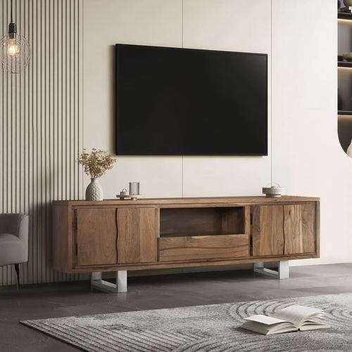 Contemporary TV cabinet - 1529 - Giner y Colomer - with drawers / 4 doors / solid wood