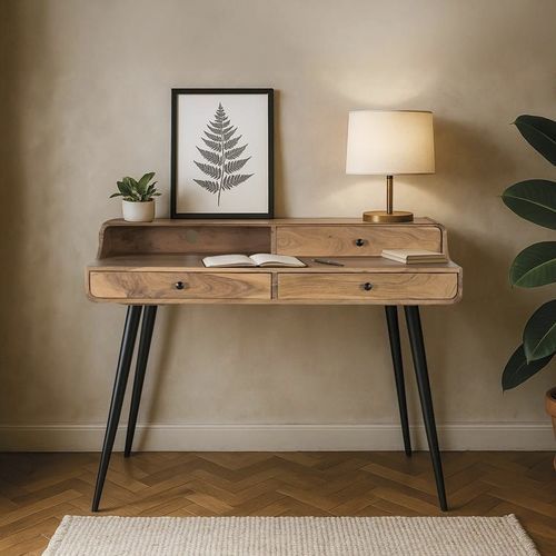 Contemporary sideboard table - 1629 - Giner y Colomer - wooden / metal base / rectangular