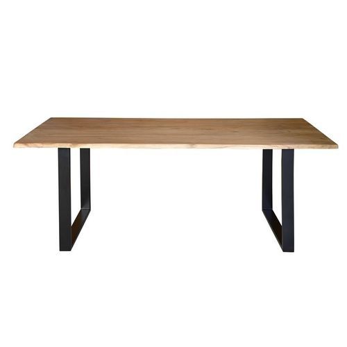 Rustic dining table - 6737 - Giner y Colomer - iron / acacia / solid wood