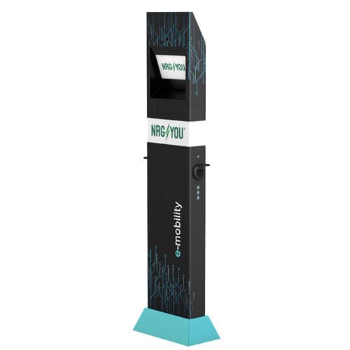 Electric car charging station - TOWER - nrg4You Srl - aluminum / stainless steel / Wi-Fi