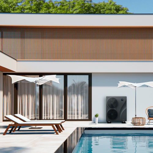 Swimming pool heat pump - PBS - ZEALUX France - air/water / commercial / outdoor