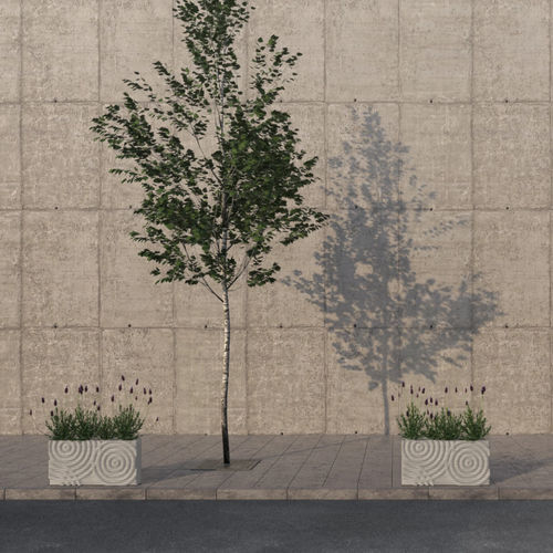 Concrete planter - RIPPLE  - Sirolis - rectangular / custom / design