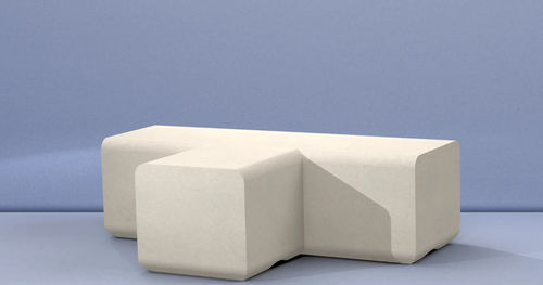 Minimalist design public bench - BEAM T - Sirolis - reinforced concrete / without backrest / without armrests