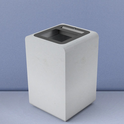 Public waste bin - BEAM LITTER - Sirolis - free-standing / metal / reinforced concrete