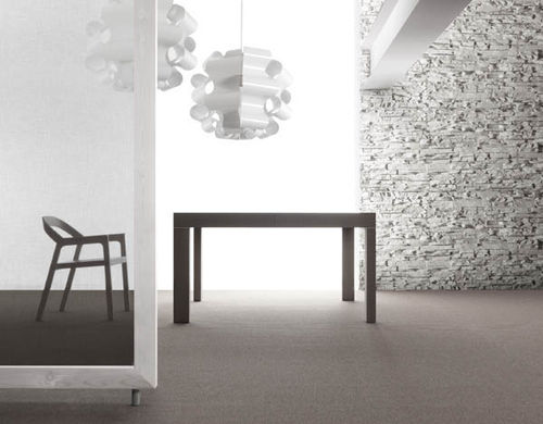 Contemporary table - DUETTO - BAULINE - metal / rectangular / extending