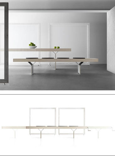 Contemporary bench - INCISO PANCA - BAULINE - wooden