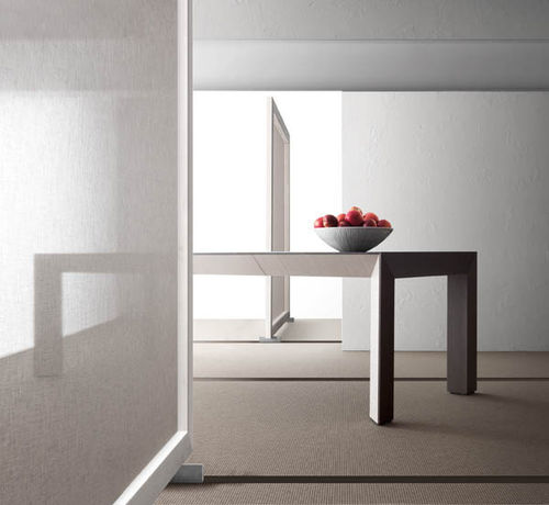 Contemporary table - PERSPECTIVA - BAULINE - wooden / rectangular / extending