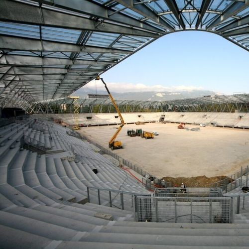 Precast concrete stadium seating - Groupe Saint Léonard - for sports facility