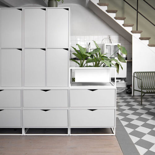 Floor-standing storage system - C00 SERIES - MIZETTO AB - shabby chic / metal / commercial