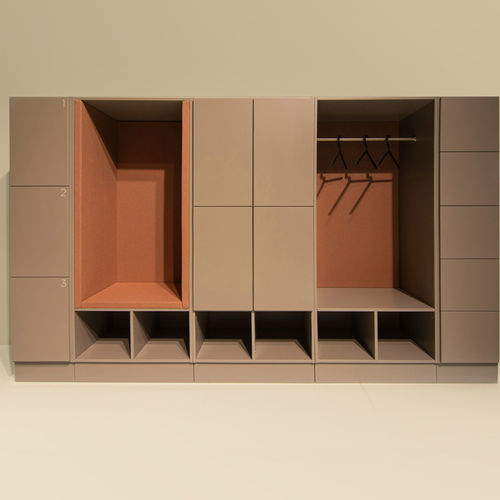 Wall-mounted storage system - EVOLUTION - MIZETTO AB - contemporary / MDF / laminate