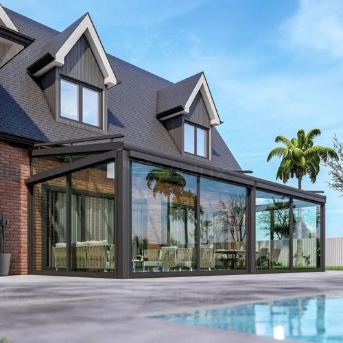Wall-mounted pergola - 9001 - Violux LTD - self-supporting / aluminum / aluminium