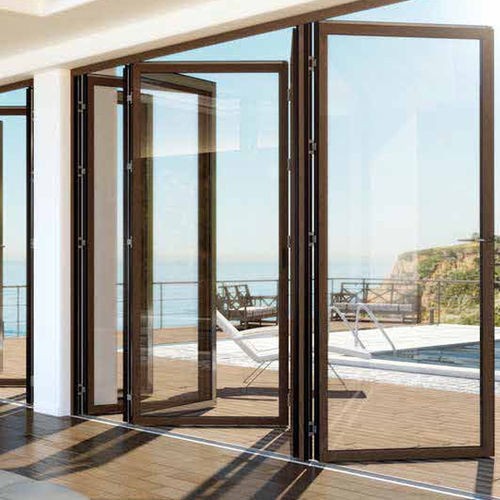 Sliding patio door - 9016 - Violux LTD - bi-fold / aluminum frame / double-glazed