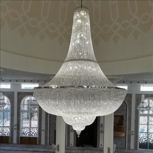 Contemporary chandelier - 0100/400L - CRISTALUX LIGHTING DESIGN - metal / crystal / commercial