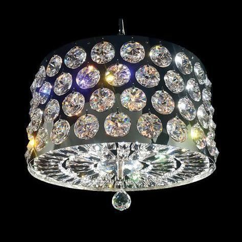 Hanging lamp - 03041 - CRISTALUX LIGHTING DESIGN - stainless steel / crystal / contemporary