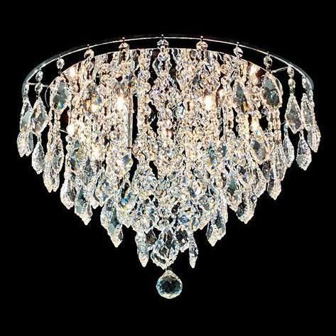 Contemporary ceiling light - 8520 - CRISTALUX LIGHTING DESIGN - circular / crystal / incandescent