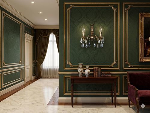 Traditional wall light - 37/2 - CRISTALUX LIGHTING DESIGN - indoor / stainless steel / crystal