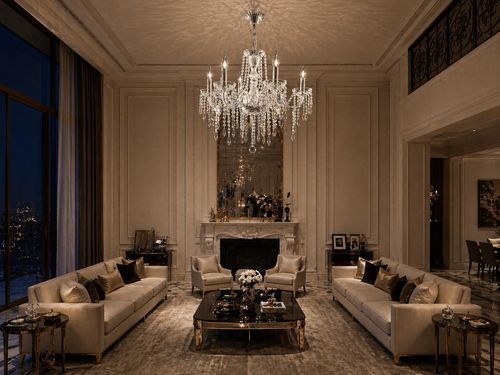 Contemporary chandelier - 145 series - CRISTALUX LIGHTING DESIGN - crystal / 3 light / 5 light