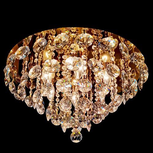 Contemporary chandelier - 81041 SERIES - CRISTALUX LIGHTING DESIGN - stainless steel / crystal / 3 light