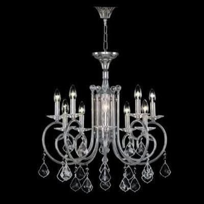 Contemporary chandelier - 1227/10 - CRISTALUX LIGHTING DESIGN - glass / 10 light / square