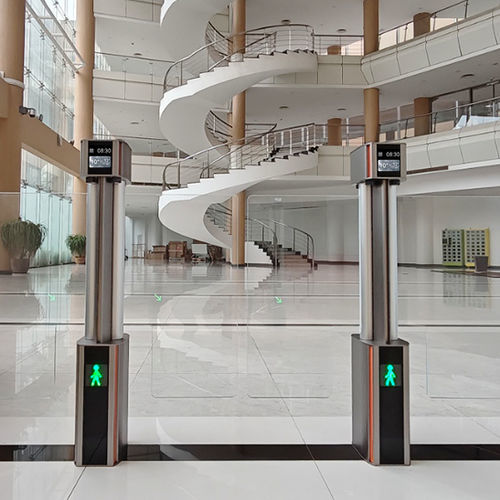 Access control speed gate - E247X - Routon Electronic Co.,Ltd. - glass / security