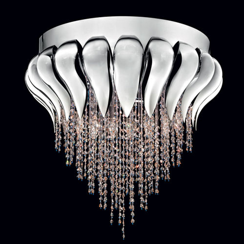 Contemporary chandelier - BOUQUET - BEBY ITALY SRL - crystal / metal / waterfall