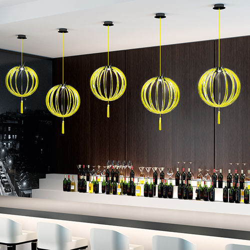 Pendant lamp - PLANET NINE  - BEBY ITALY SRL - metal / Murano glass / modern