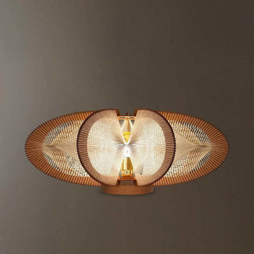 Table lamp - ETIOLA TWIST - LAFABLIGHT - oak / cotton / wood