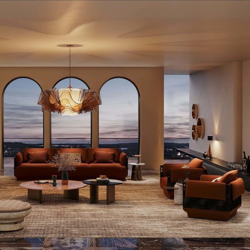 Corner sofa - ANCIENT ARCH & COLOSSEUM ECHO  - DASH CASA GROUP CO.LTD - contemporary / for indoor use / horsehair