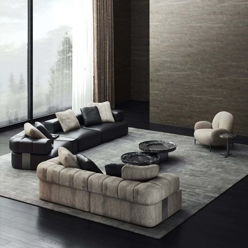 Modular sofa - XIAN DI  - DASH CASA GROUP CO.LTD - contemporary / for indoor use / oak