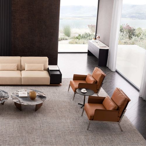 Contemporary sideboard - GAIA - DASH CASA GROUP CO.LTD - synthetic leather / wood veneer / with drawers