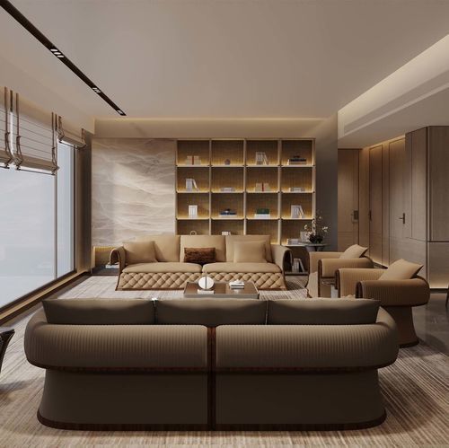 Contemporary sofa - ZUNYUN CHENGJING - DASH CASA GROUP CO.LTD - solid wood / leather / with armrests