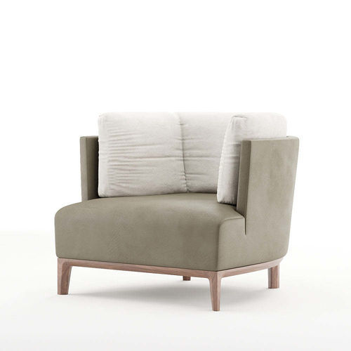 Classic lounge chair - SHAN ZHU EMBRACE - DASH CASA GROUP CO.LTD - leather / fabric / solid wood