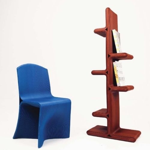 Unique dining chair - SN 1.0 - BlueCycle - indoor / plastic / plastic base